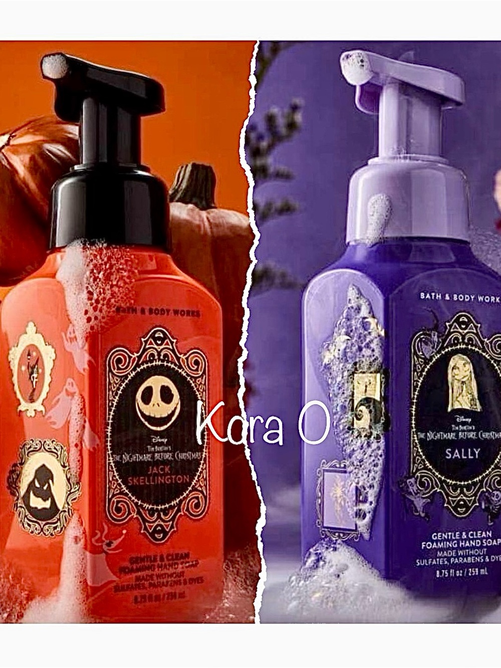 The Nightmare Before Christmas Jack & Sally Hand Soaps